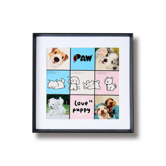 Minimalist Series - Black Frame Lines - 11x11