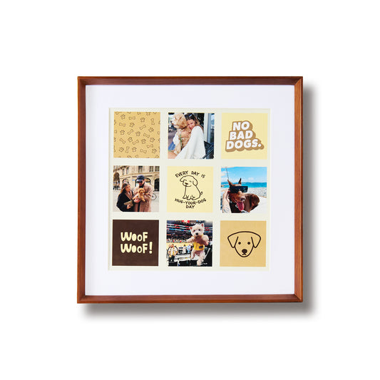 Minimalist Series - Natural wood color - 11x11