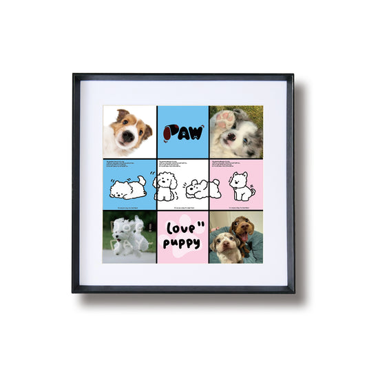 Minimalist Series - Black Frame Lines - 11x11