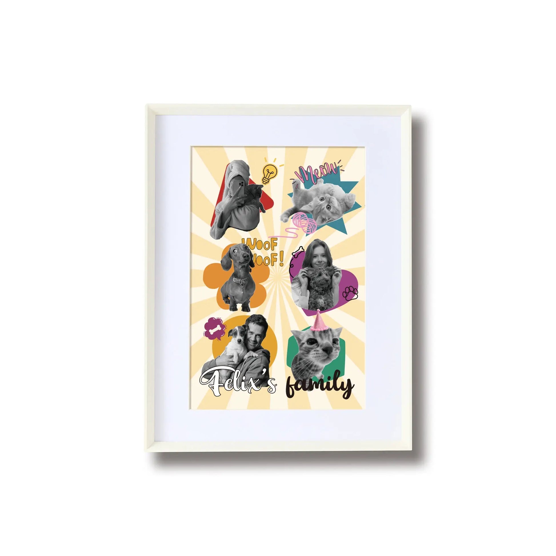 Minimalist Series - White Frame Lines - 10x15 Framzoo