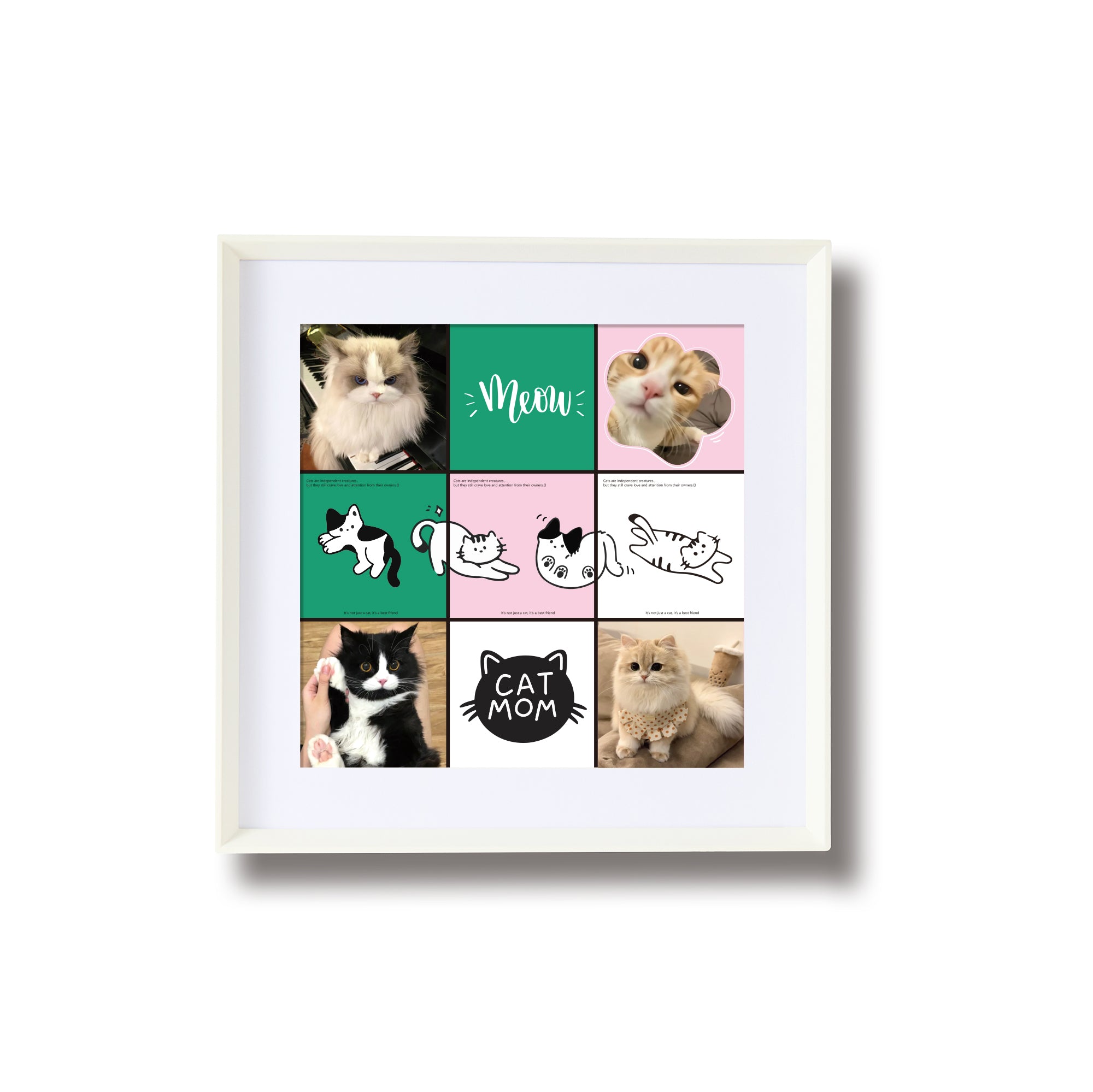 Minimalist Series - White Frame Lines - 11x11