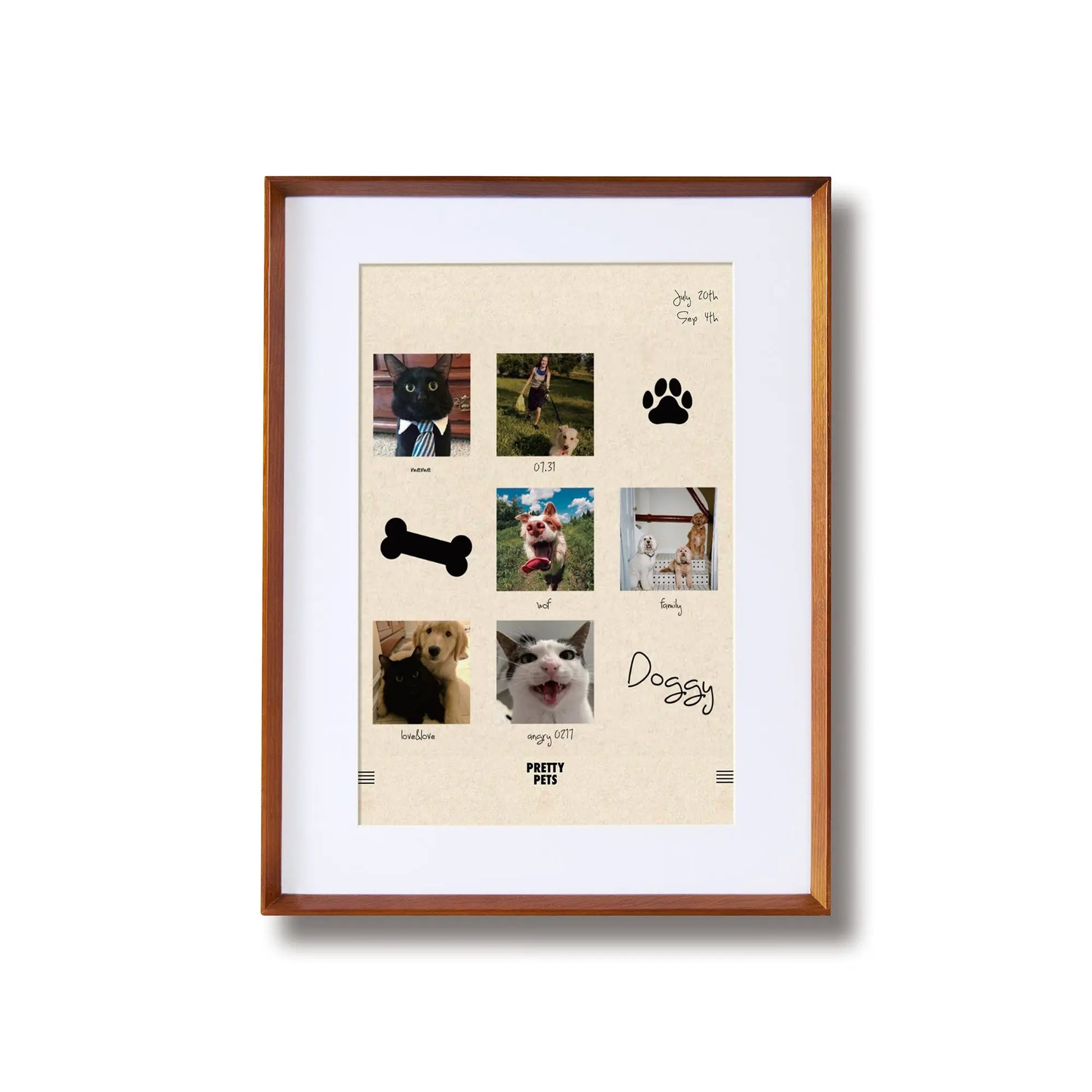 Minimalist Series - Natural wood color - 10x15 Framzoo