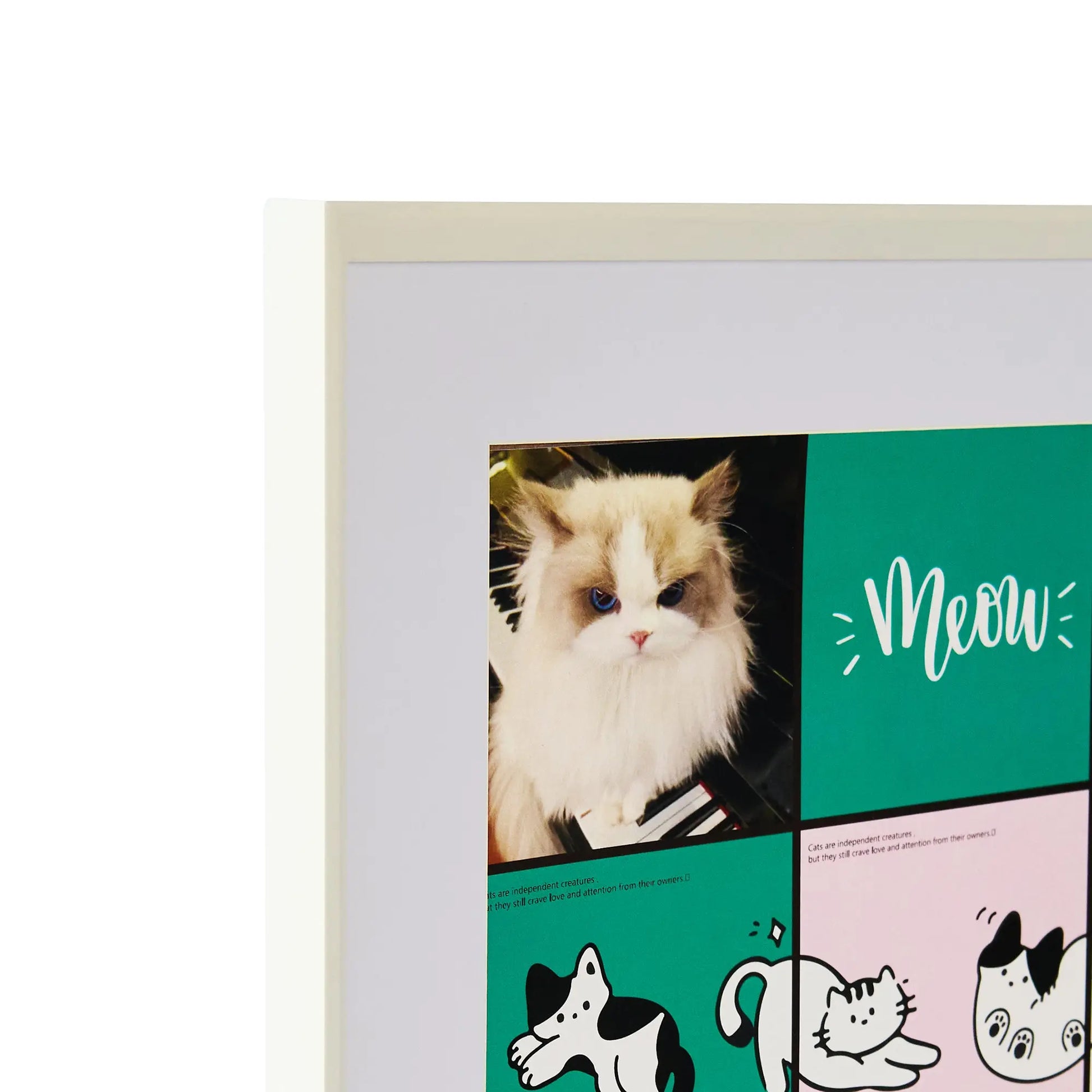 Minimalist Series - White Frame Lines - 11x11 Framzoo