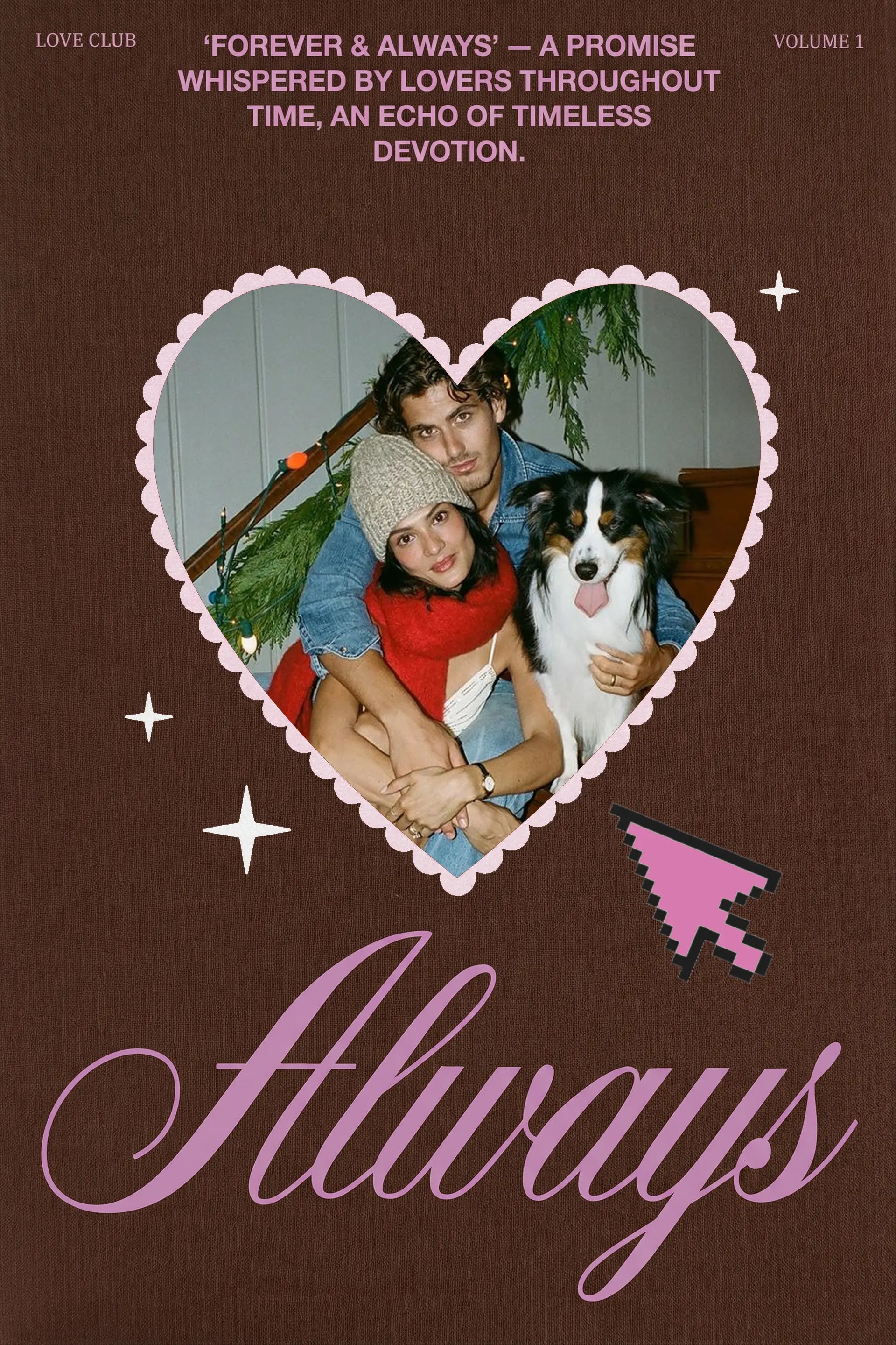 Reddish-brown love-themed single image-10x15 Framzoo