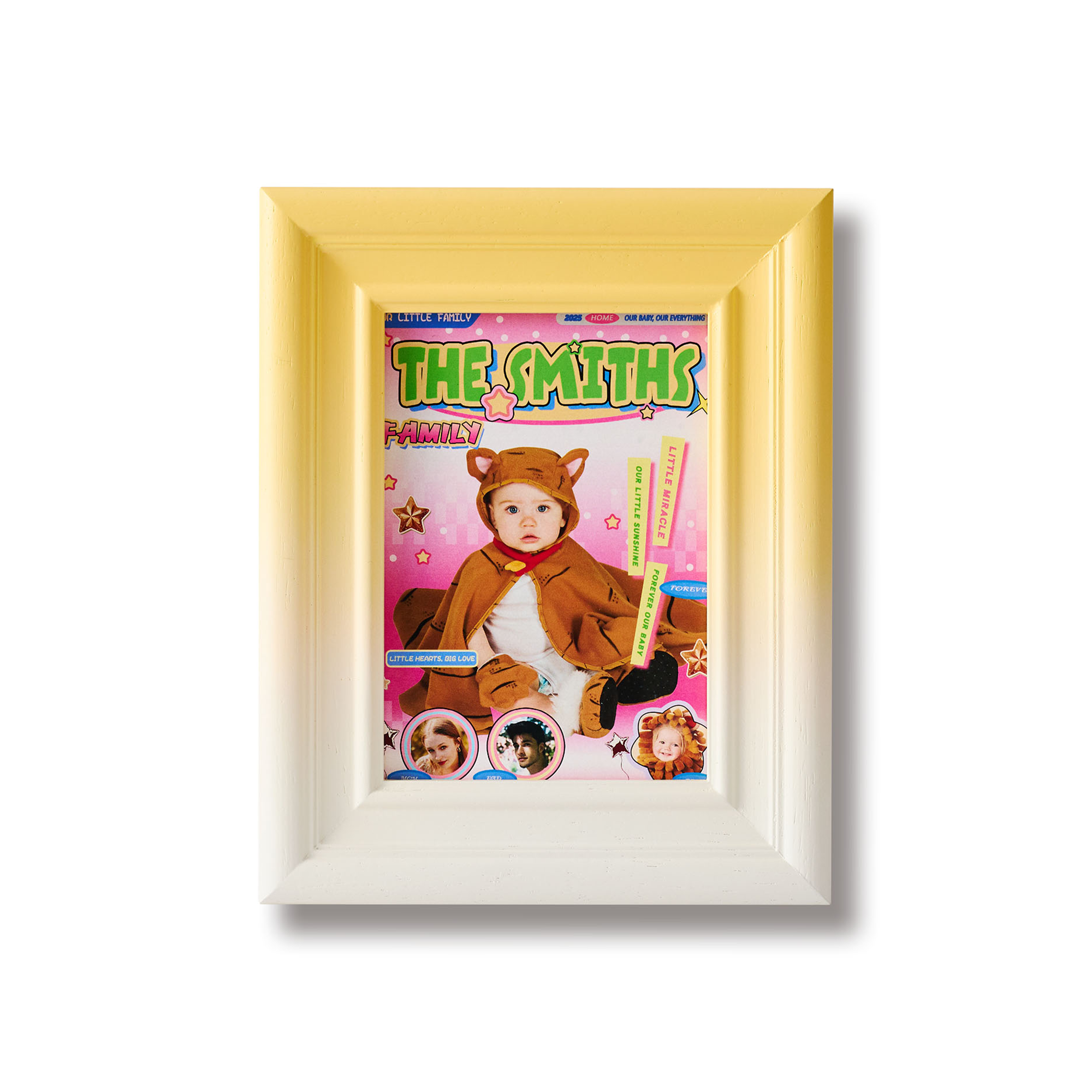 Family and child A - Yellow lines