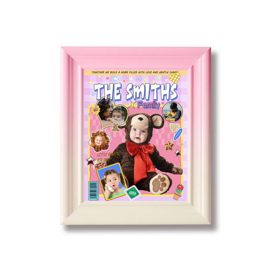 Family and child B - Pink lines