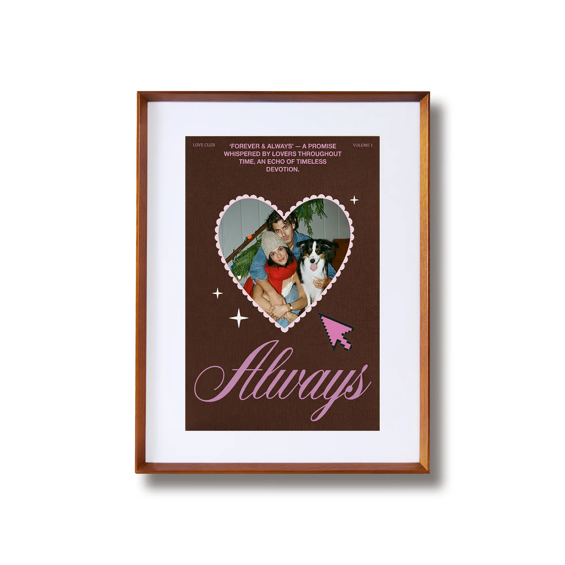 Reddish-brown love-themed single image-10x15 Framzoo